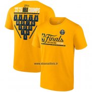 Maillot Manche Courte Denver Nuggets 2023 NBA Finals Champions Close Out Jaune