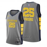 Maillot Memphis Grizzlies Chandler Parsons No 25 Ville Edition Gris