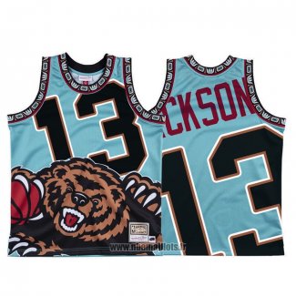 Maillot Memphis Grizzlies Jaren Jackson Jr. NO 12 Mitchell & Ness Big Face Vert