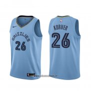 Maillot Memphis Grizzlies Kyle Korver NO 26 Statement Bleu