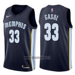 Maillot Memphis Grizzlies Marc Gasol No 33 Icon 2017-18 Bleu