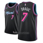 Maillot Miami Heat Goran Dragic No 7 Ville 2018-19 Noir