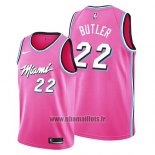 Maillot Miami Heat Jimmy Butler No 22 Earned 2019 Rosa
