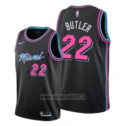 Maillot Miami Heat Jimmy Butler No 22 Ville 2019 Noir