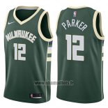 Maillot Milwaukee Bucks Jabari Parker No 12 Motorcycles Harlry 2017-18 Vert