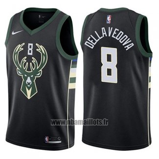 Maillot Milwaukee Bucks Matthew Dellavedova No 8 Statement 2017-18 Noir