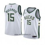 Maillot Milwaukee Bucks Shabazz Muhammad No 15 Association 2018 Blanc