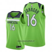 Maillot Minnesota Timberwolves James Johnson No 16 Statement 2019-20 Vert