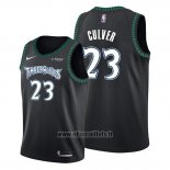 Maillot Minnesota Timberwolves Jarrett Culver No 23 Hardwood Classics 2019-20 Noir