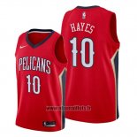 Maillot New Orleans Pelicans Jaxson Hayes No 10 Statement 2019-20 Rouge