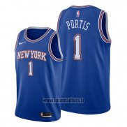 Maillot New York Knicks Bobby Portis No 1 Statement Bleu
