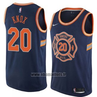 Maillot New York Knicks Kevin Knox No 20 Ville 2018 Bleu