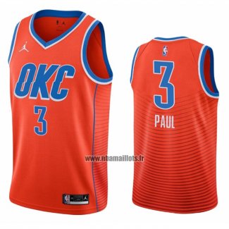 Maillot Oklahoma City Thunder Chris Paul NO 3 Statement 2021 Orange