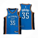 Maillot Oklahoma City Thunder Kevin Durant NO 35 Icon Bleu