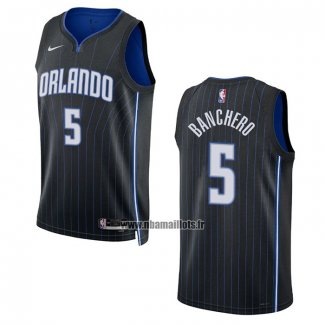 Maillot Orlando Magic Paolo Banchero NO 5 Icon 2022-23 Noir