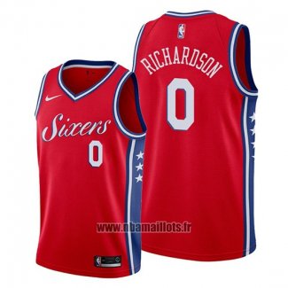 Maillot Philadelphia 76ers Josh Richardson No 0 Statement Rouge