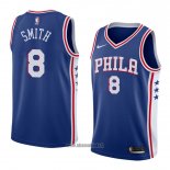 Maillot Philadelphia 76ers Zhaire Smith No 8 Icon 2018 Bleu