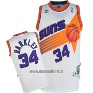 Maillot Phoenix Suns Charles Barkley No 34 Retro Blanc