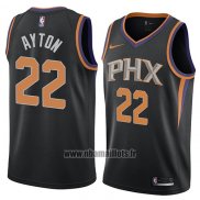 Maillot Phoenix Suns Deandre Ayton No 22 Statement 2017-18 Noir