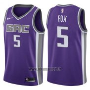 Maillot Sacramento Kings De'aaron Fox No 5 Icon 2017-18 Volet