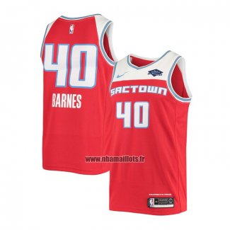 Maillot Sacramento Kings Harrison Barnes No 40 Ville 2019-20 Rouge