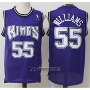 Maillot Sacramento Kings Jason Williams No 55 Retro Volet