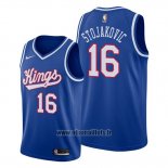 Maillot Sacramento Kings Peja Stojakovic No 16 Classic Edition 1990-94 Bleu