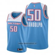 Maillot Sacramento Kings Zach Randolph No 50 Ville Edition Bleu