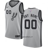 Maillot San Antonio Spurs Personnalise 2017-18 Gris