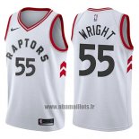 Maillot Tornto Raptors Delon Wright No 55 Association 2017-18 Blanc