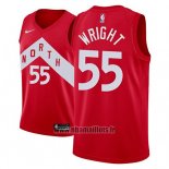 Maillot Tornto Raptors Delon Wright No 55 Earned 2018-19 Rouge