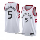 Maillot Tornto Raptors Kyle Collinsworth No 5 Association 2018 Blanc