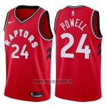 Maillot Tornto Raptors Norman Powell No 24 Icon 2017-18 Rouge