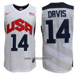 Maillot USA 2012 Anthony Davis No 14 Blanc