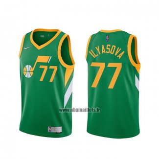 Maillot Utah Jazz Donovan Ersan Ilyasova No 77 2020-21 Vert