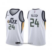 Maillot Utah Jazz Grayson Allen NO 24 Association Blanc
