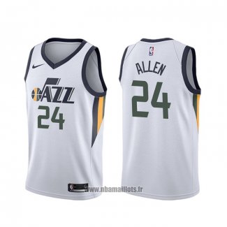 Maillot Utah Jazz Grayson Allen NO 24 Association Blanc