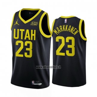 Maillot Utah Jazz Lauri Markkanen NO 23 Statement 2022-23 Noir