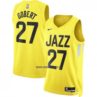 Maillot Utah Jazz Rudy Gobert NO 27 Icon 2022-23 Jaune