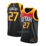 Maillot Utah Jazz Rudy Gobert No 27 Ville 2020-21 Noir