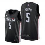 Maillot Washington Wizards Bobby Portis No 5 Ville Noir