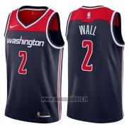 Maillot Washington Wizards John Wall No 2 2017-18 Bleu