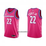 Maillot Washington Wizards Vernon Carey JR. NO 22 Ville 2022-23 Rosa