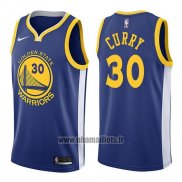 Nike Maillot Golden State Warriors Stephen Curry No 30 2017-18 Bleu