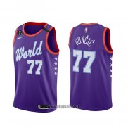 Maillot 2020 Rising Star Luka Doncic NO 77 World Volet