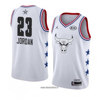 Maillot All Star 2019 Chicago Bulls Michael Jordan No 23 Blanc