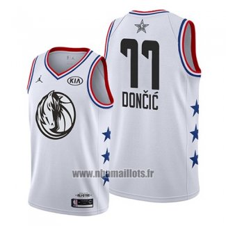 Maillot All Star 2019 Dallas Mavericks Luka Doncic No 77 Blanc