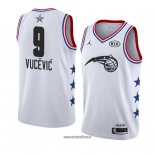 Maillot All Star 2019 Orlando Magic Nikola Vucevic No 9 Blanc