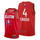 Maillot All Star 2020 Los Angeles Lakers Alex Caruso No 4 Rouge