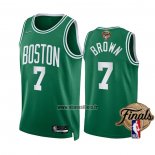 Maillot Boston Celtics Jaylen Brown NO 7 Icon 2022 NBA Finals Vert